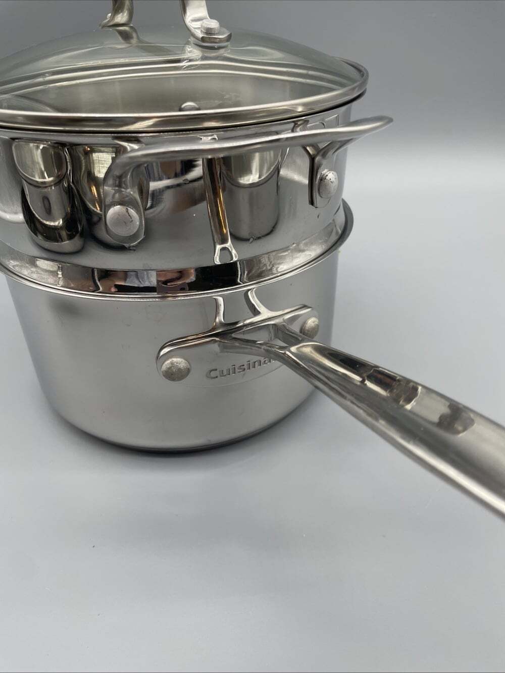 Cuisinart 2.5 Qt Stainless Steel Sauce Pot Model 7195-18G Lid & Steamer 7116-18S - Picture 11 of 11